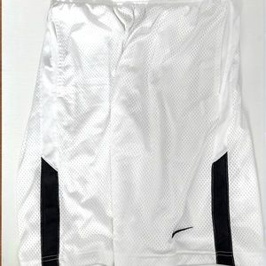 White Nike Dri-Fit Men’s Basketball Shorts